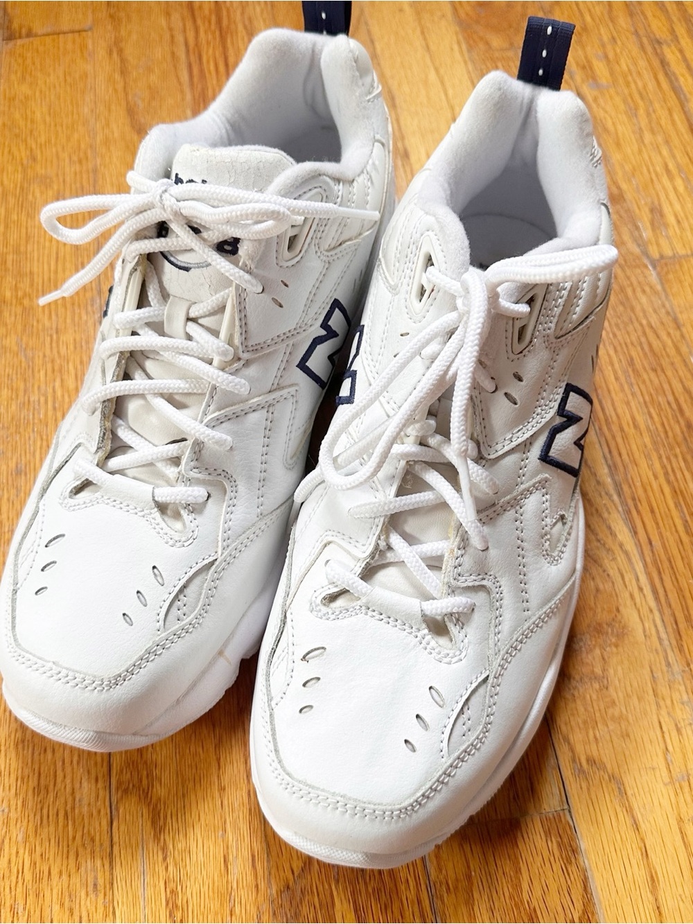 Barely Worn New Balance Crossfit White Leather Sneakers 608